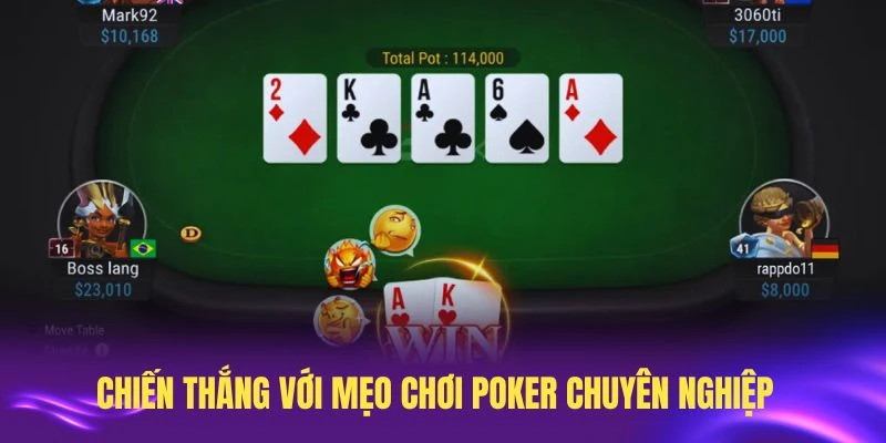 Chiến thắng với mẹo chơi Poker chuyên nghiệp